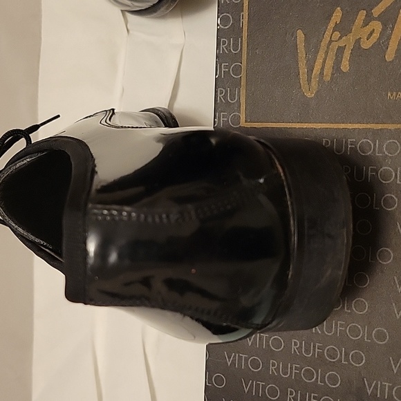 Vitorufolo Size 9 Black Patent Leather Men's Shoes - Picture 8 of 16